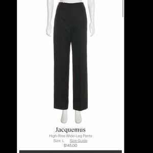 High rise Jacquemus wise lag pant
